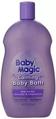 Baby Magic Calming Baby Bath 16.5 Ounce Lavender And Chamomile (2 Pack)