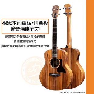 Taylor / GS Mini-e Koa Bass 38吋 面單 旅行電木貝斯【樂器通】