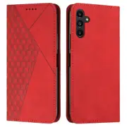 Wallet Stand Cover for Samsung Galaxy A24 4G (162.1 x 77.6 x 8.3mm) Rhombus Folio Flip Phone Case