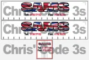 Code 3 Adhesive Vinyl Trailer Decals - Sams Transport 1/50 1/64 1/76 1/87 1/148