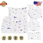 Breathable 3-Piece Twin Sheet Set for Kids: Cozy Cartoon Print Bedding