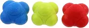 Abaodam 3pcs Hexagonal Reaction Balls for Agility Training Reflexes Coordination Portable TPR Fitness Equipment for Adults for Sports Exercises