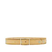 [GIANNIFRANCO BELTS] GIANNIFRANCO BELTS Suede leather belt with studs Man 100 100 Beige