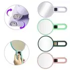 Handheld Foldable Double Sided Mirror 10X Magnification Portable and Compact