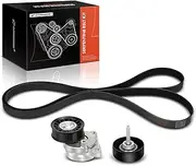 Engine Serpentine Belt Drive Kit Compatible with Mazda 3 2007-2009, 6 2006-2007, 2.3L