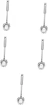 Cabilock 5pcs Pasta Spoon Utensil Stainless Steel Pasta Server Noodle Scoop Spaghetti Fork Kitchen Serving Tool