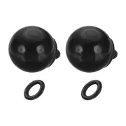 Camera Shutter Button, 2Pcs 10mm Ball Shape Shutter Release Buttons, Black