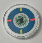 Casino de Isthmus City $1 Chip James Bond 007 License Poker Chip Card Guard