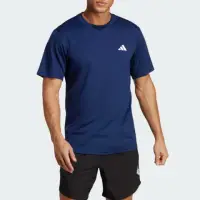 在飛比找momo購物網優惠-【adidas 愛迪達】上衣 男款 短袖上衣 運動 藍 IC
