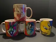 vintage xpres looney tunes mug lot Bugs Bunny Tweety Taz