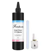 500G Fast Cure UV Resin- Upgrade High Transparency No Yellowing Clear Hard Ultra