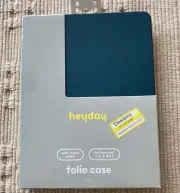 heyday Folio Case for Apple iPad Mini 1 - 5 with stylus holder - Teal Blue NEW