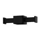 Phoenix Square Vertical Rail Hook for Heated Towel Rail Bar Black 651-8780-10