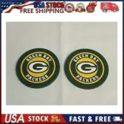 2 pk Green Bay Packers Car Cup Mat Car Drink Holder Insert Coaster Set Style 1