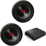 Alpine (2) R2-W8D2 8" R-Series Sub w/ S2-A60M Mono Amp Bundle