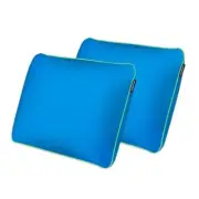 Fun Pillow Cosmic Blue Memory Foam Cool-to-the-Touch Cover Washable (Set of 2)