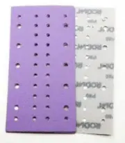 Rodim Multi-Hole Hook Loop Half Abrasive Sanding Sheet P80 Bx100 115mm x 230mm