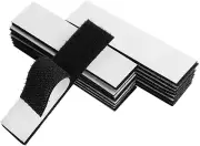 1X4 Inch Hook and Strips with Adhesive - 15 Sets, Strong Back Adhesive Fasten Mo