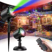 Christmas Laser Lights Outdoor, Upgraded Laser Christmas Projector Lights Out...