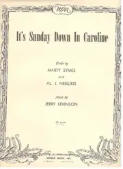 LEVINSON/SYMES "IT'S SUNDAY DOWN IN CAROLINE" 1961-RARE-NEW-MINT CONDITION!!