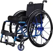 Self Propelled Manual Wheelchair Super Lightweight Folding Aluminium Frame Wheelchair w/Armrest Swing Leg Rest Comfortable Ergonomic Sport Wheelchair Load 100 Kg (Color : C, Size : Seat Width 42cm)