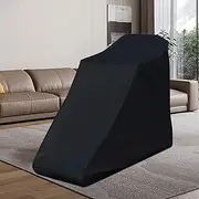 ZUDKSUY Folding Treadmill Cover 210D Oxford Fabric Waterproof Cover 46" x 38" x 66" Black Treadmill Cover Treadmill Cover in Folded Condition