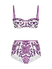 [Dolce & Gabbana] Dolce & Gabbana-Majolica Print Bikini Swimsuit-Donna 4
