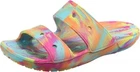 Crocs Classic Two-Strap Slide Sandals Neptune/Multi-US Men 4 Women 6 EU 36-37