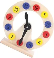 ERINGOGO 1 Set Wooden Clock Sorting for Educational Numbers Clock Plaything Safe Wooden Material Learning Develops Imagination Math Skills
