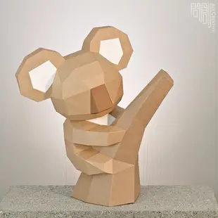 問創設計 DIY手作3D紙模型 禮物 擺飾 小動物系列 -無尾熊