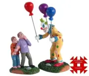 LEMAX SPOOKY TOWN CREEPY BALLON SELLER, SET OF 2 - ITEM # 12009 NIP