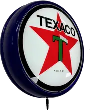 TEXACO Motor Oil LED Bar Lighting Wall Sign Light Button Blue