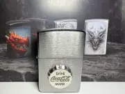 Coca-Cola Bottle Cap 3D Emblem Zippo Lighter – Collectible Vintage