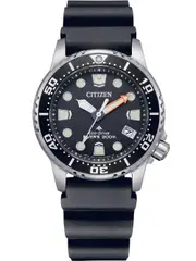 Citizen Promaster Diver'S Professional Certificate Iso EO2020-08E Black Silicone Womens Watch