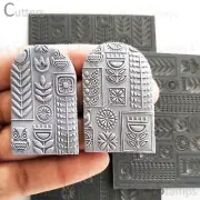 SCANDI Texture Mat for Polymer clay | Flexible Texture Stamp |