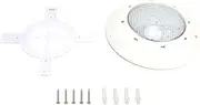 Swimming Pool Lamp, Underwater Swimming Pool Lights, Plastic LED Pool Light, IP68 Waterproof SMD2835 LED Underwater Lighting AC12V White Light (25W)