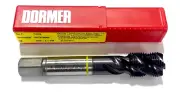 Dormer 3/4-16 HSS-E-PM Spiral Flute Tap Semi-Bottoming TiAlN Yellow Ring 4 Flute