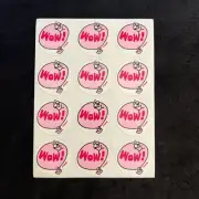 Vintage 80’s Trend Scratch & Sniff Glossy WOW Bubble Gum Sticker Sheet
