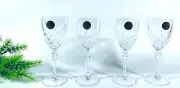 Cristal D'Arques Garanti France 24% Lead Crystal Set of 4 Wine Glasses New Rare