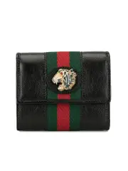 Gucci Rajah Leather Wallet in Black