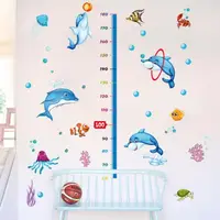 在飛比找momo購物網優惠-【WE CHAMP】壁貼可愛卡通身高尺(動物 壁貼 牆貼 童