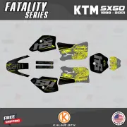 Graphics Kit for KTM 50SX (1998-2001) SX-50 Fatality Series - Yellow