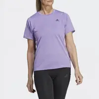 在飛比找momo購物網優惠-【adidas 愛迪達】D2T TEE 女 紫色 圓領 短T
