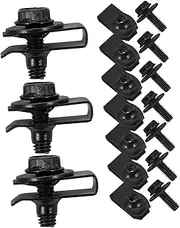 HEALEEP 20pcs Automotive U Clips Fasteners Kit Durable Vibration Clip Nuts for Car Body Panels Secure Metal Screws Reliable Hardware Accessories for Enhanced Vehicle Performance