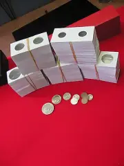 500- Assorted Sized- 2X2 -Cardboard/Mylar Coin Holders -COWENS/GUARDIAN Brand