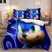 Sonic Hedgehog GR-2023070301 Duvet Covers and Pillowcases for Children Luxury Gift Set Ready to Use Includes 1 x 135 x 200 cm Duvet Cover and 1 x 80 x 80 cm Pillowcases