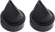 AIPICO 2 Pcs Black Plastic Motorbike Tire Valve Stem Cap OD:2" ID:1.8" Replacement for Kawasaki 11065-7031