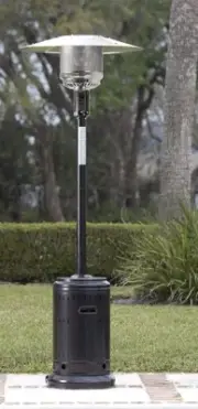 AmazonBasics Commercial Propane 46,000 BTU Outdoor Patio Heater with Wheels -...