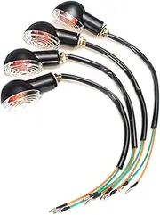 YOSADIER 4PCS Motorcycle Cornering Signal Lights Mini Turn Signal Lamps Durable Vehicle Cornering Lamps for Enhanced Night Safety and Visibility