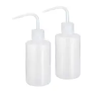 2Pcs 8oz Lab Squeeze Bottle 250ml Plastic Safety Wash Bottles (White)